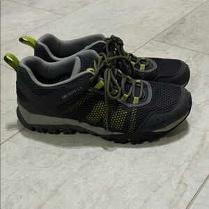 Merrell Men's Gray and Lime Athletic Shoes